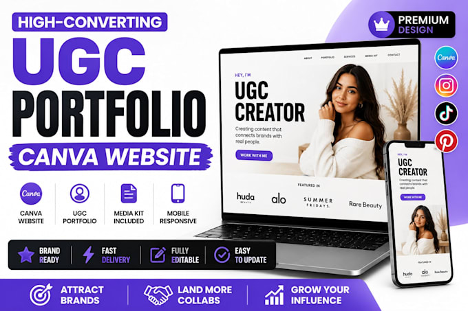 canva expert canva website design canva ugc portfolio design canva brochure web