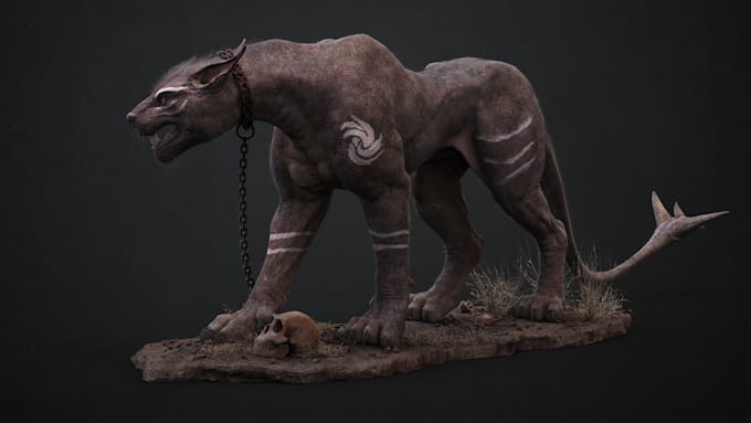 create realistic 3d creature horror monster and animal model