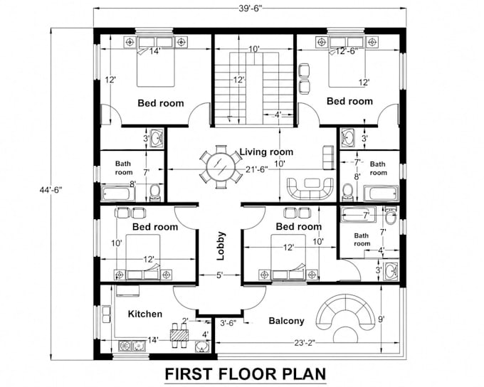 draft city permit drawings in autocad