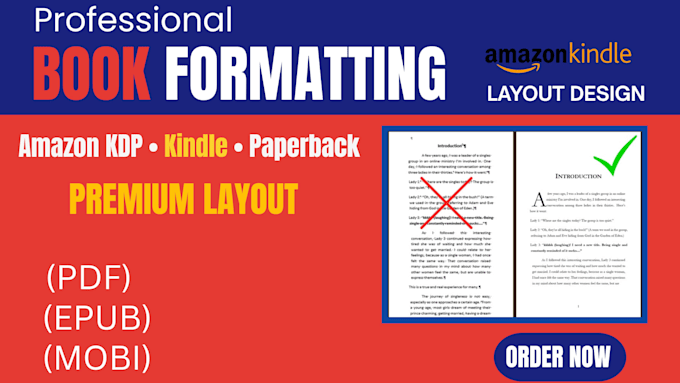 do book design and KDP book formatting for print publishing