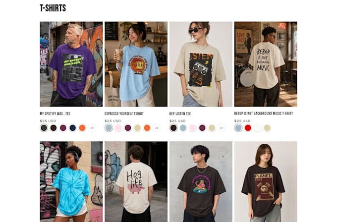 design and develop a custom shopify store and website