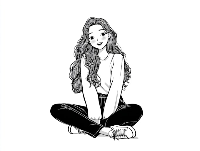 sketch your cartoon character