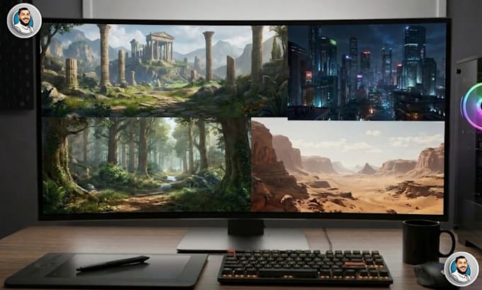 design 3d game environment, game level design, game environment in unity 3d, ue5