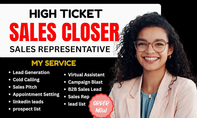 sales closer sales representative b2b sales rep cold calling appointment setting