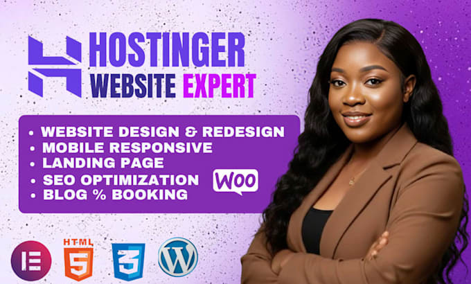 design a modern hostinger website using hostinger website builder