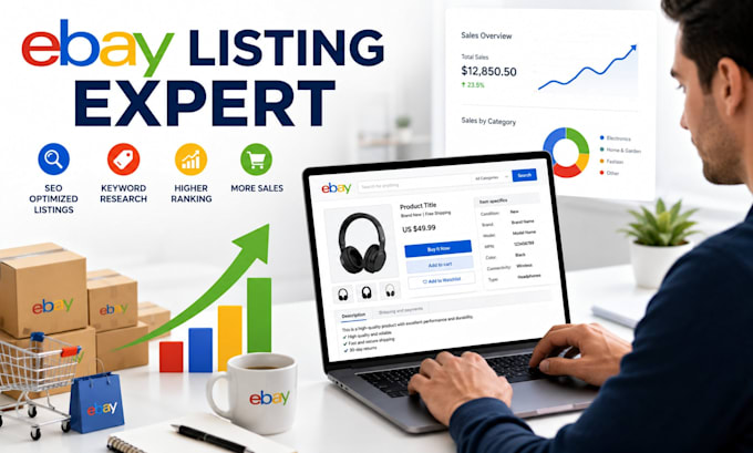 do ebay listing, cross listing, ebay product listing