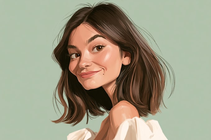 do couple caricature illustration for you