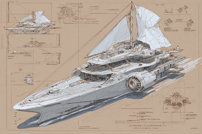create a spaceship or vehicle design for you
