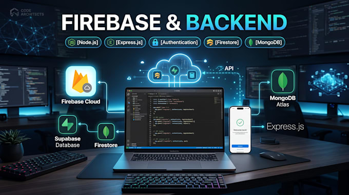 integrate API, firebase and backend in react native apps