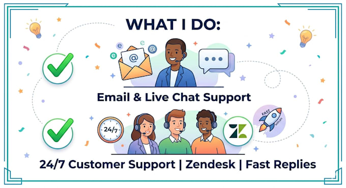 provide email support and zendesk customer service for your business