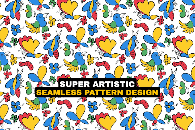 design cute seamless patterns for children and fabrics