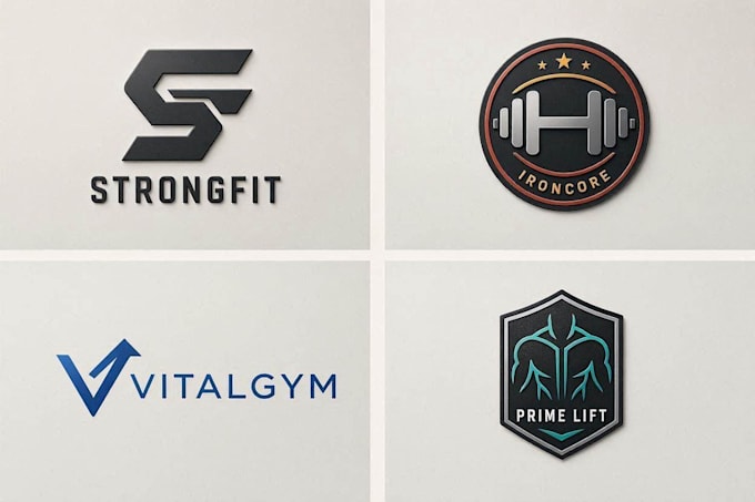 create an impressive gym fitness logo