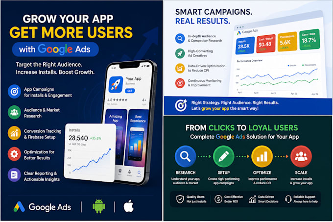 run google ads app campaigns for user acquisition and installs