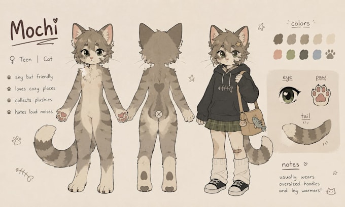 draw anthro furry character ref sheet nsfw furry reference sheet