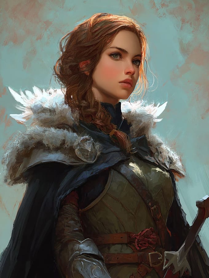 create epic fantasy character art