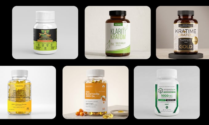 design supplement and herbal product packaging and labels