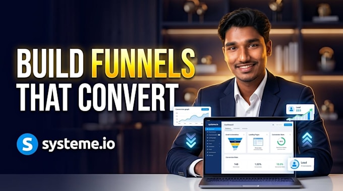 build a high converting sales funnel setup and sales page