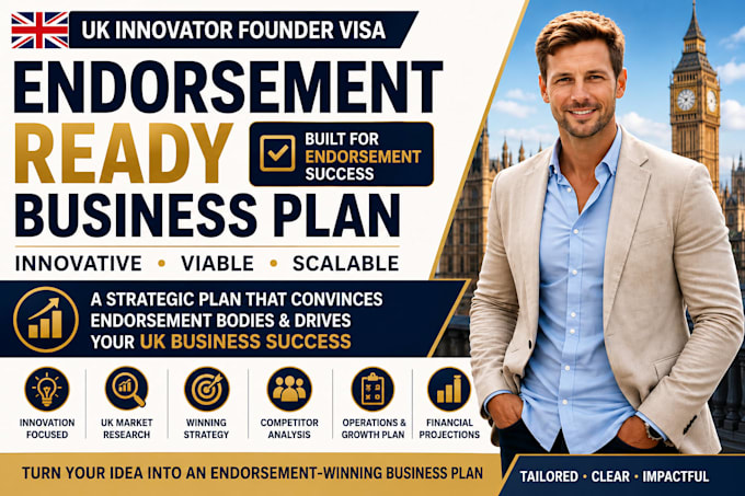 develop an endorsement ready UK innovator founder visa business plan