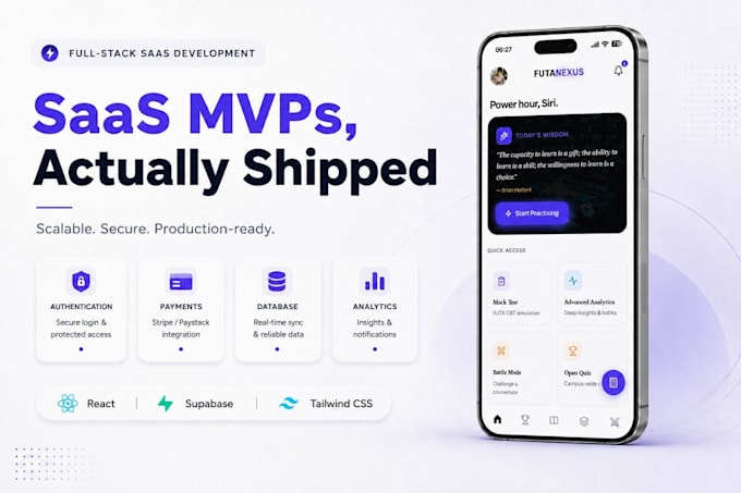 build your saas mvp with react and supabase