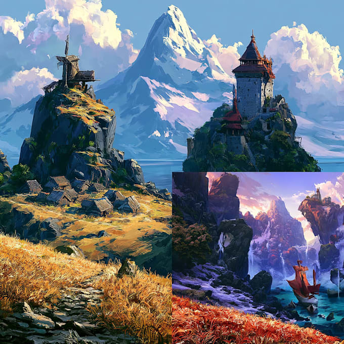 do the landscape illustration or concept art for you