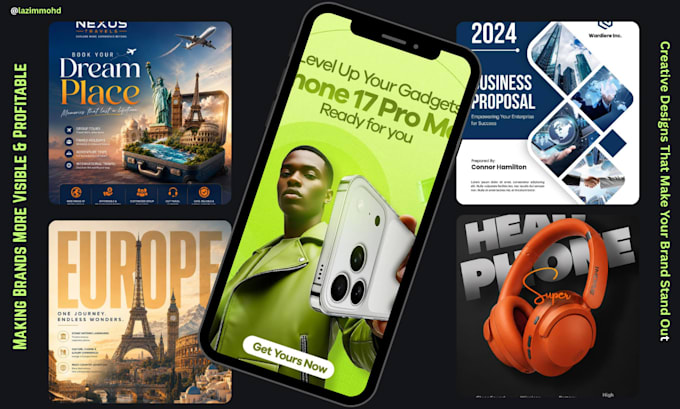 design professional social media graphics