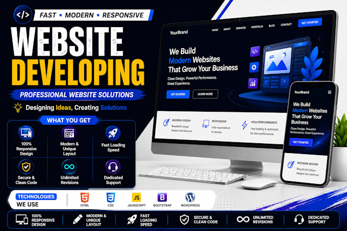 design and develop professional website