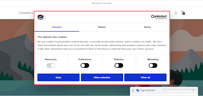 setup or fix cookie consent banner, cookie consent mode v2 with GTM, cookies,