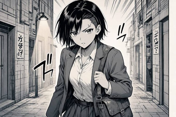illustrate manga panels and comic book pages