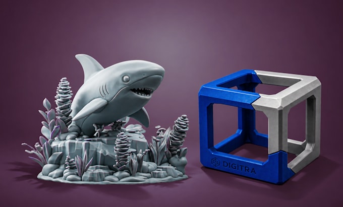 do 3d modeling, rendering and make stl file for 3d printing
