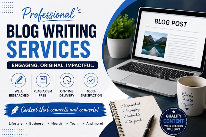 write engaging blog post and articles in english