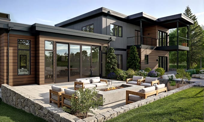 create stunning 3d landscape garden renderings