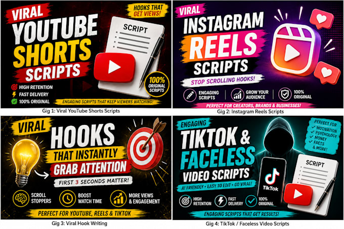write viral youtube shorts scripts with engaging hooks