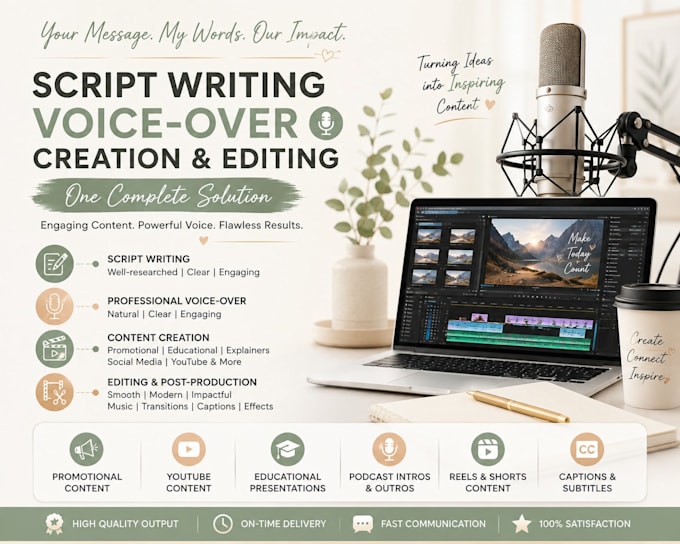 do voice overs and animated videos