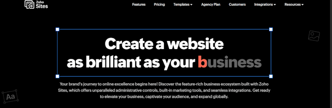 zoho customization, zoho form, zoho site, zoho creator