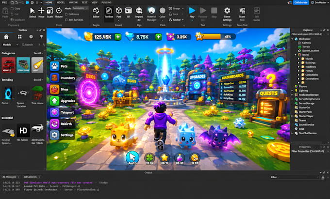 script full roblox game develop roblox obby game fix bugs build prototype tycoon