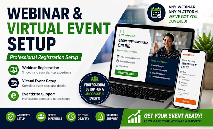 set up your webinar and virtual event registration