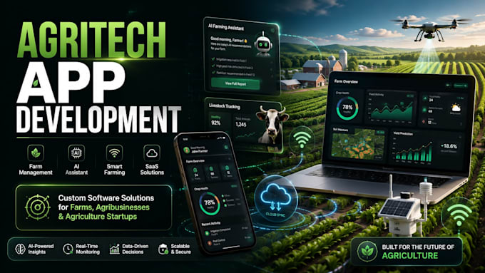 build farming web app agritech saas farm management dashboard