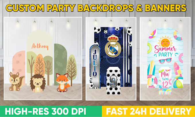 design custom birthday backdrop party banner