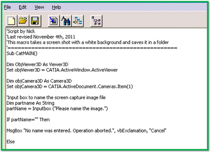write catia v5 or 3dexperience automations