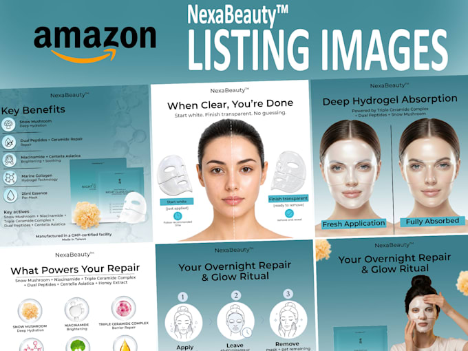design amazon listing images and infographics
