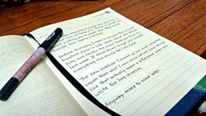write custom handwritten letters, notes and documents