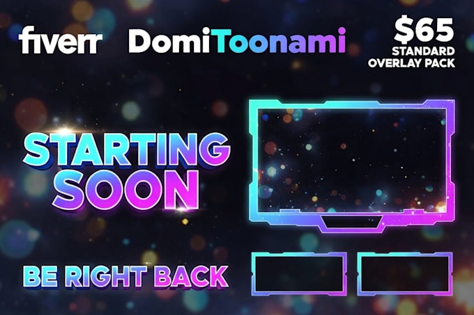 design a custom ai stream overlay package for twitch, youtube, or kick