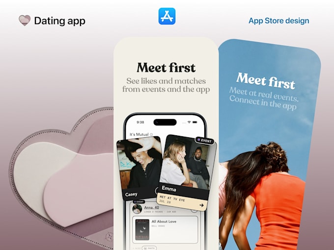 design app store screenshots and google play graphics