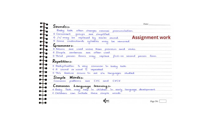 do beautiful aesthetic handwritten notes and assignments