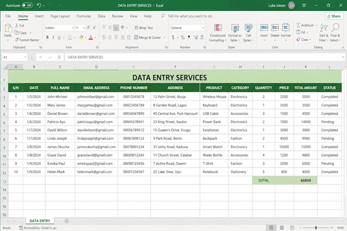 do ecommerce data entry and customer support via whatsapp