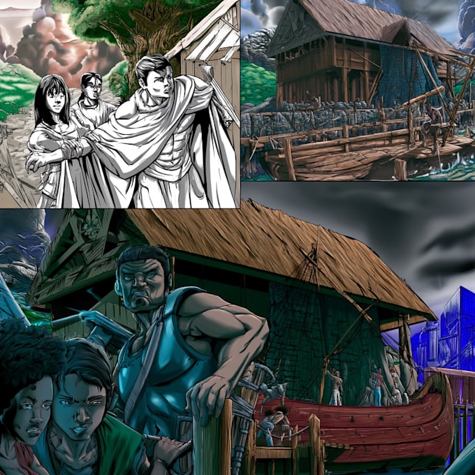 draw your full color comic book