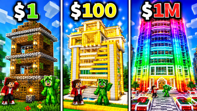 create high CTR minecraft youtube thumbnails