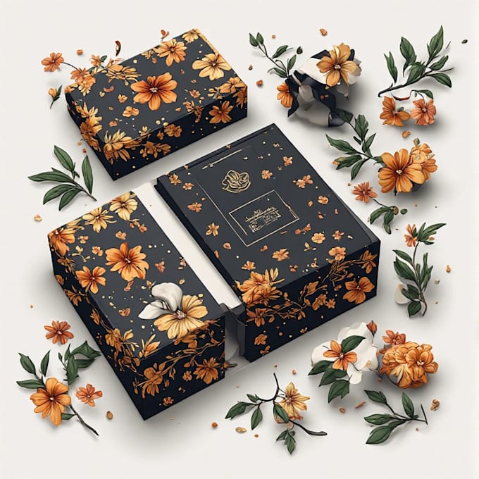 design supplement or hemp product packaging box and label