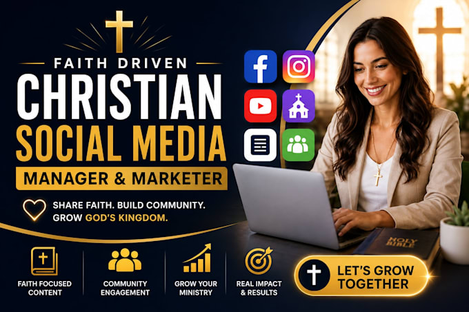 design professional church social media posts