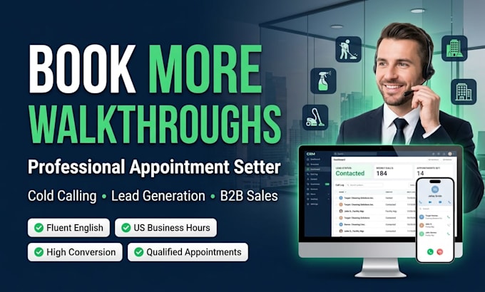 set appointments for your janitorial company
